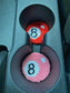 Magic 8 Ball Punch Needle Car Coasters