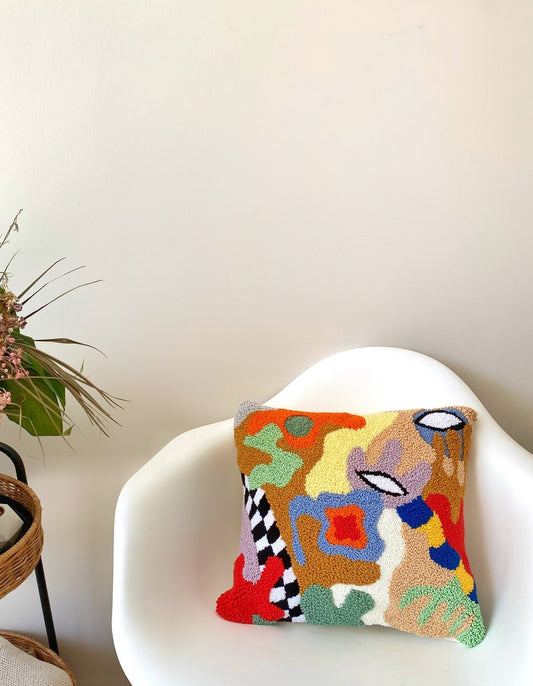 Punch Needle Pillow Case - Tufted Pillow Cover