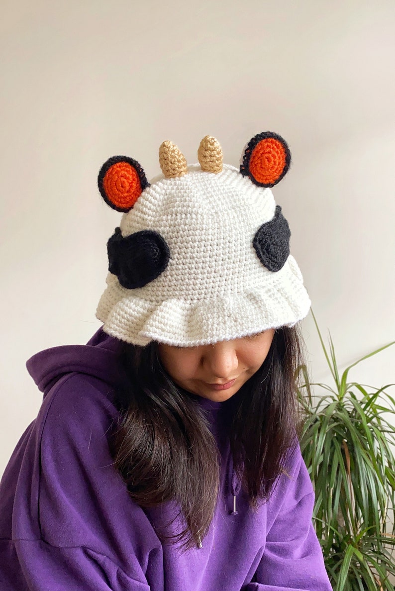 Crochet Cow Bucket Hat