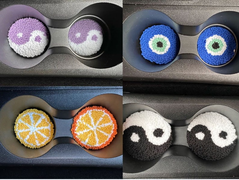 Handmade Car Air Vent Clip, Punch Needle Car Accessories, Cute and Funny  Air Vent Charm, New Driver Gift, Colorful Car Decor for Women 