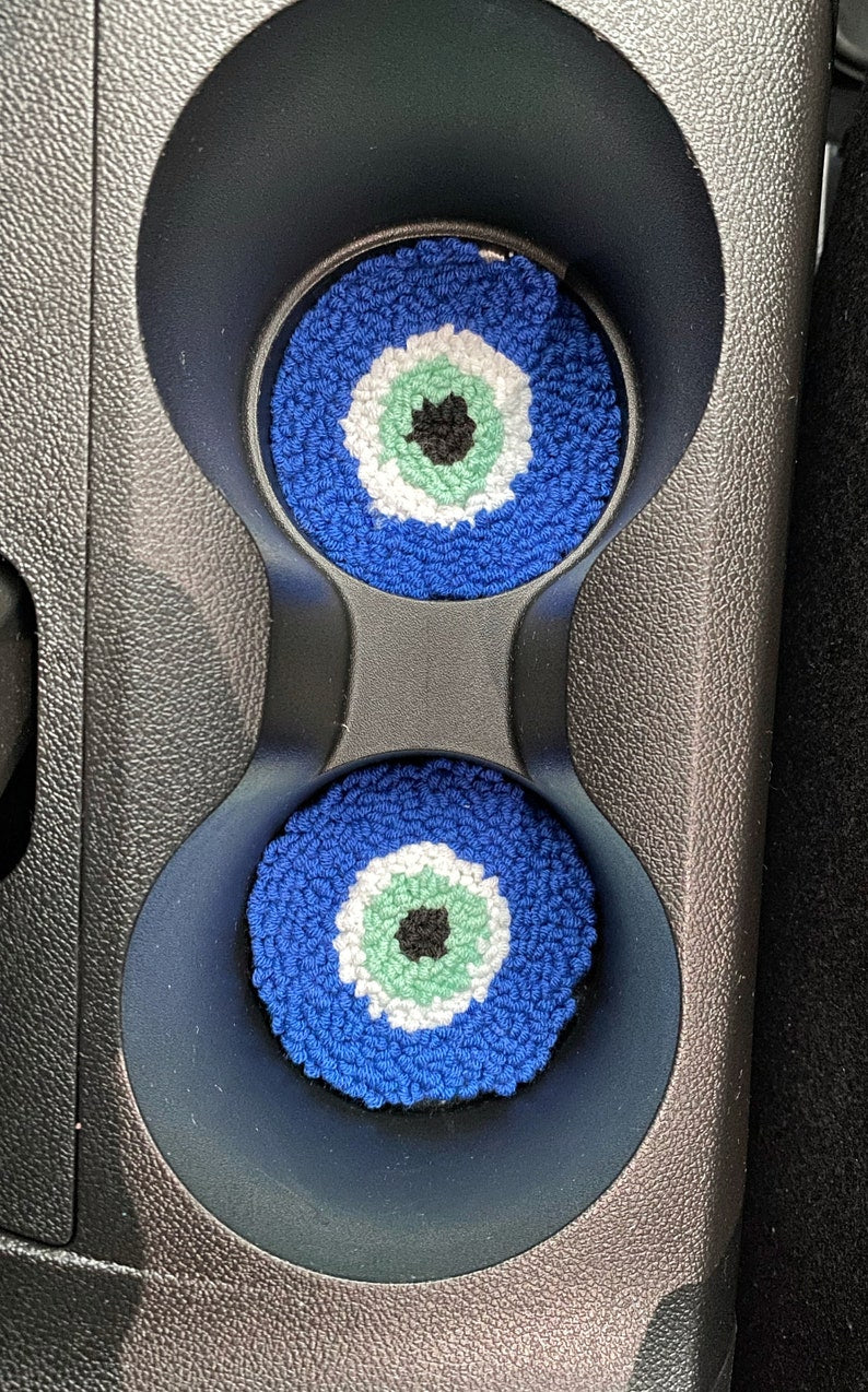 Punch Needle Car Coasters