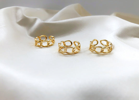 Cuban Chain Link • Gourmet Stacking • Minimalist Eternity Ring