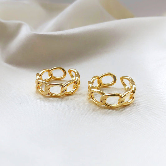 Cuban Chain Link • Gourmet Stacking • Minimalist Eternity Ring