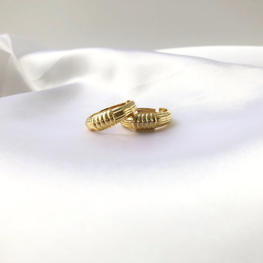 Croissant Dome Bubble Ring • Adjustable Chunky Twist Rope Ring