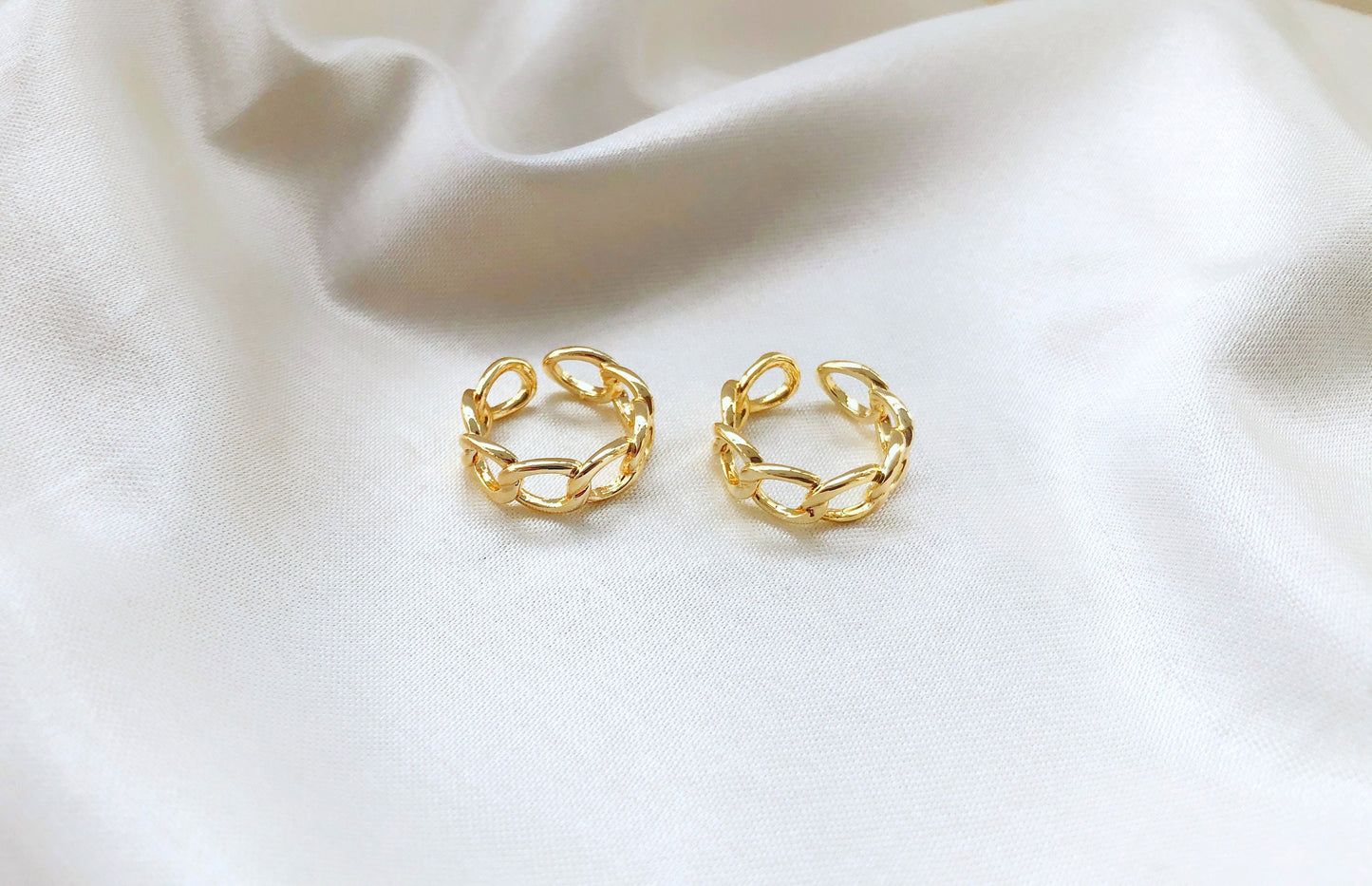 Cuban Chain Link • Gourmet Stacking • Minimalist Eternity Ring