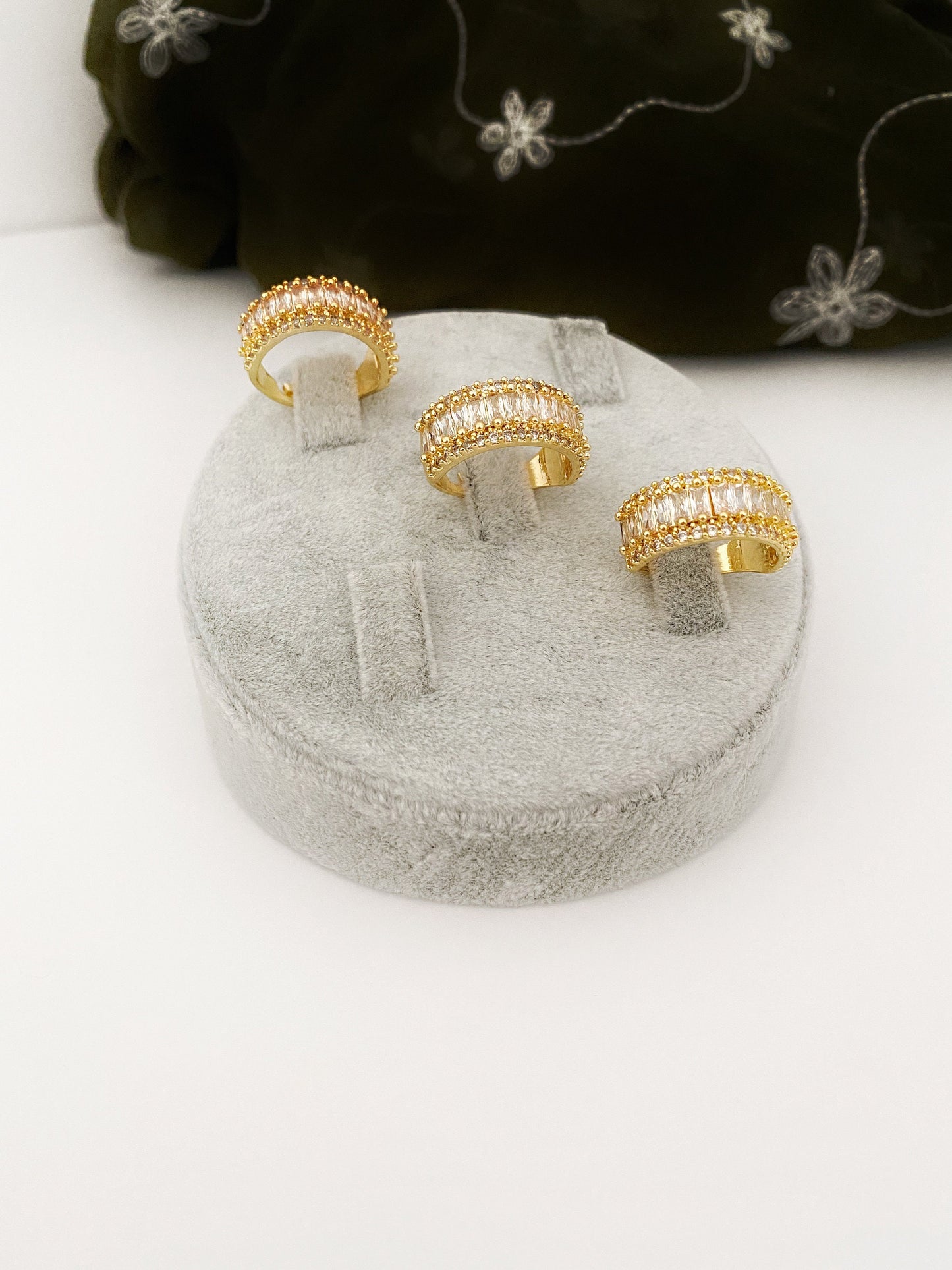 Clear Zircon Ring • Tarnish Resistant Micro Pave CZ Ring