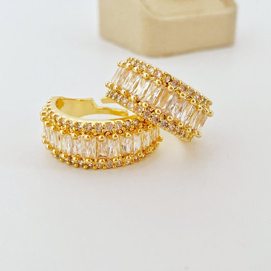 Clear Zircon Ring • Tarnish Resistant Micro Pave CZ Ring