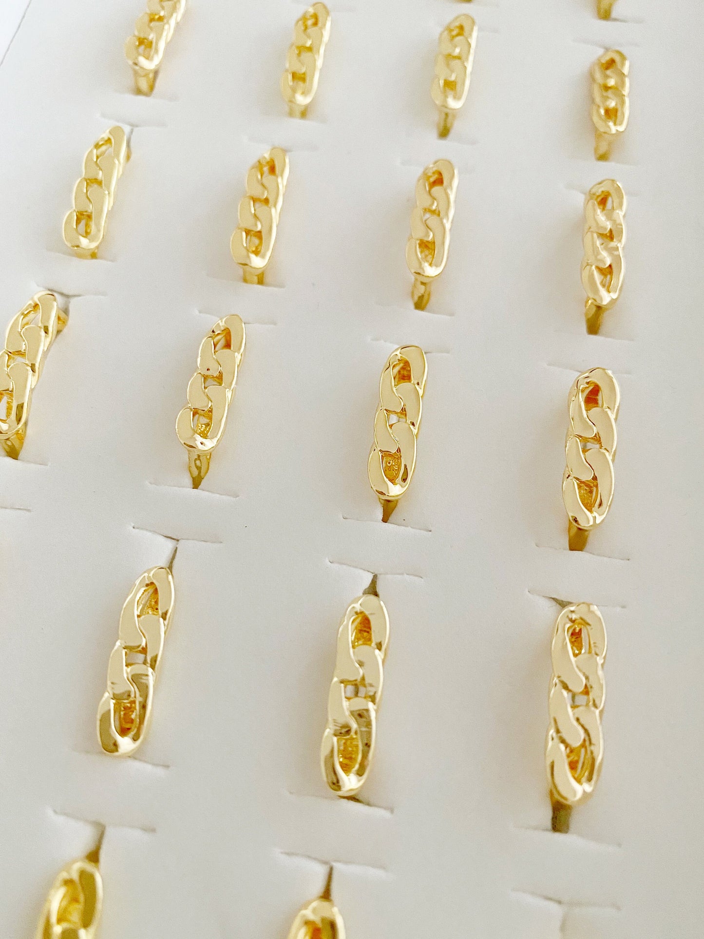 Adjustable Cuban Chain Link • Gourmet Stacking • Eternity Ring