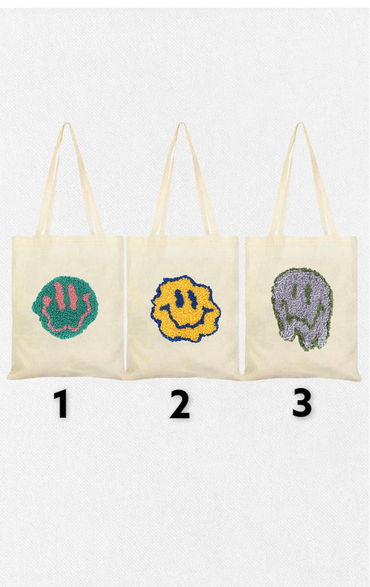 Ecofriendly Punch Needle Embroidered Cotton Canvas Bag