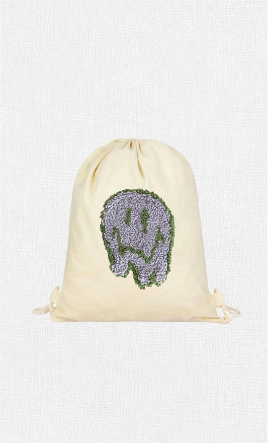 Ecofriendly Punch Needle Embroidered Cotton Canvas Bag
