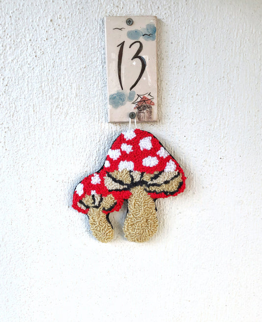 Hippie Mushroom Wall Hanging Rug