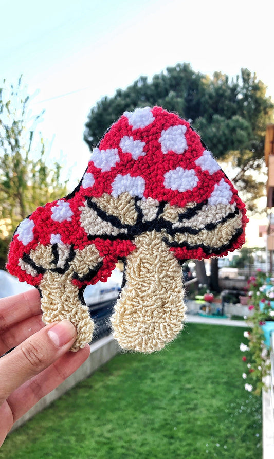 Hippie Mushroom Wall Hanging Rug