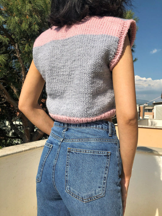 Handknit Chunky Cloud Vest