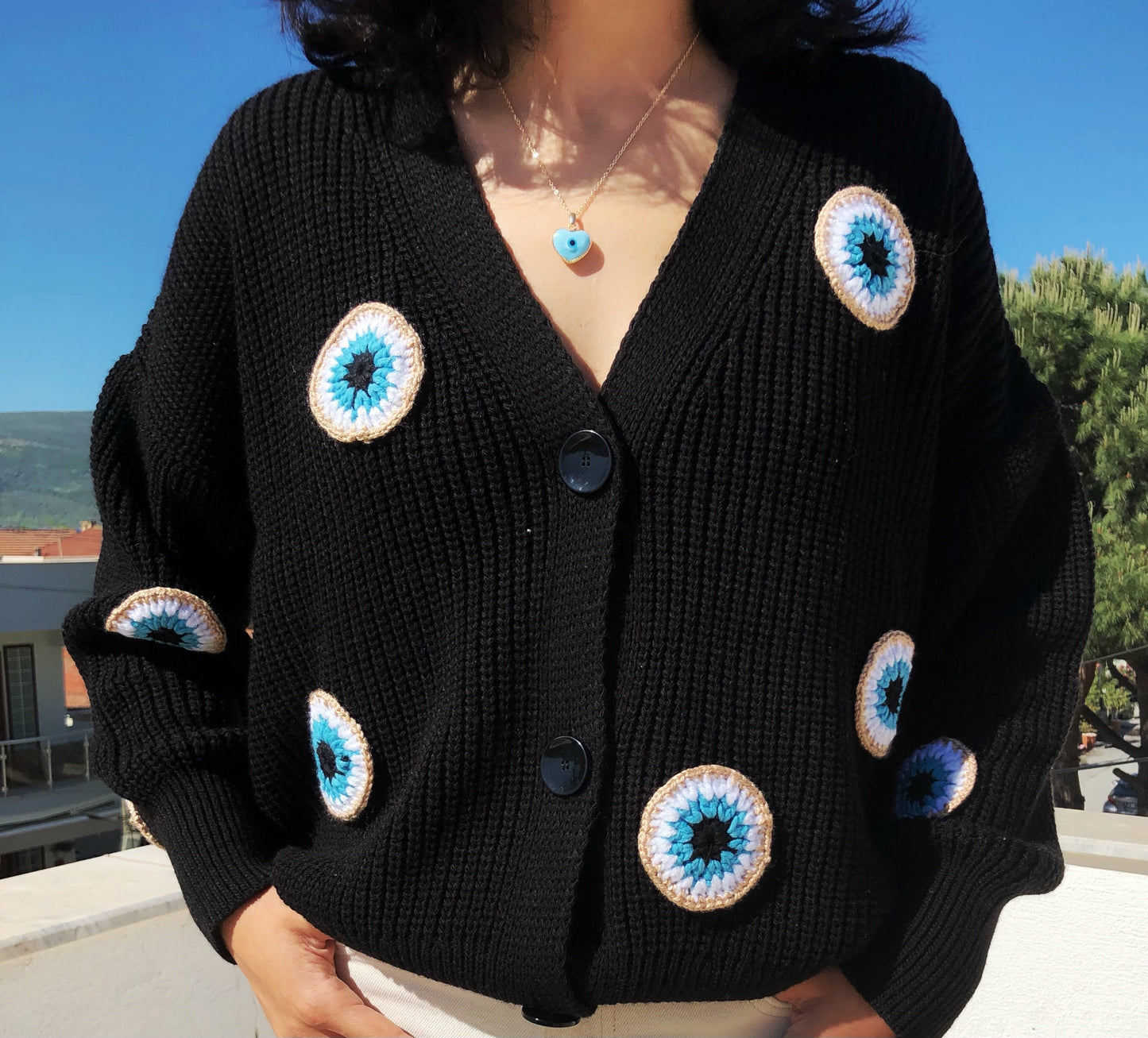 Unique Evil Eye Cardigan