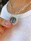 Libra Zodiac Sign Medallion Gold Necklace • Horoscope Constellation