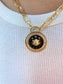 Leo Zodiac Sign Medallion Coin Necklace • Constellation Celestial