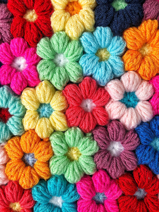 Daisy Crochet Pillow Cover- Handmade Pillow Case Cushion Cover