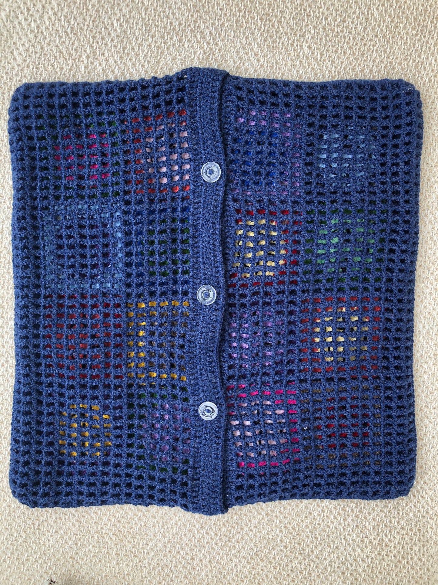 Granny Square Crochet Pillow Cover- Handmade Pillow Case