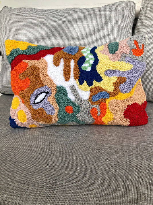 Punch Needle Pillow Case - Tufted Pillow Cover