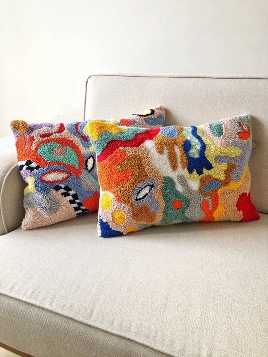 Punch Needle Pillow Case - Tufted Pillow Cover