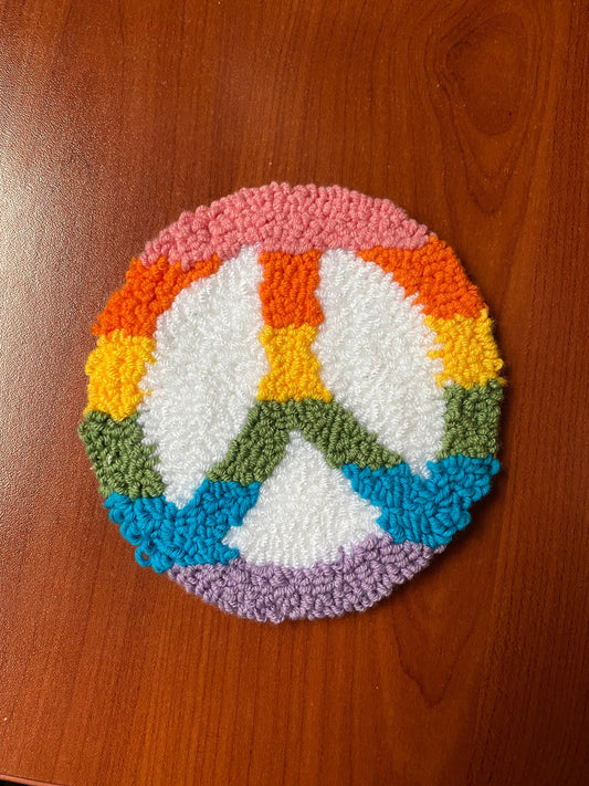 Ecofriendly Punch Needle Embroidered Cotton Canvas Bag