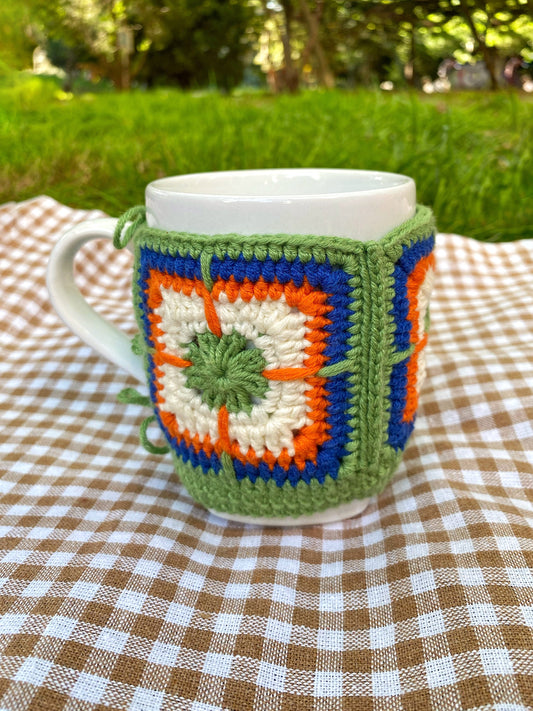 Crochet Granny Square Mug Holder