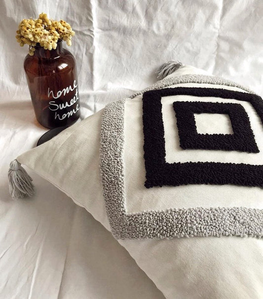 Punch Needle Pillow Case - Tufted Pillow Cover