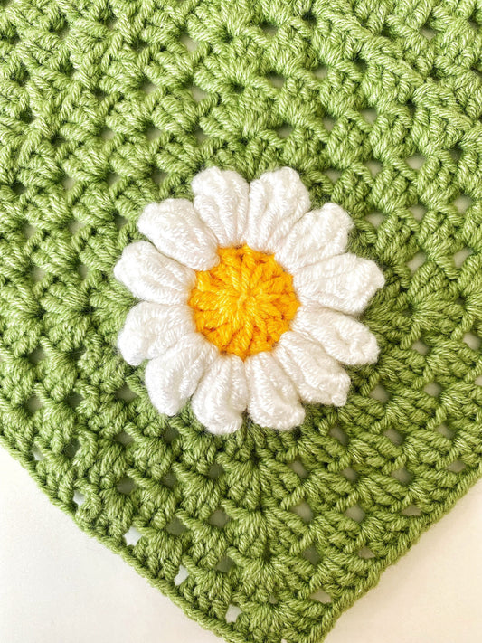 Daisy Crochet Hair Bandana