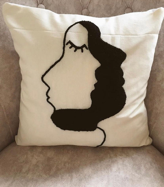 Punch Needle Pillow Case - Tufted Pillow Cover