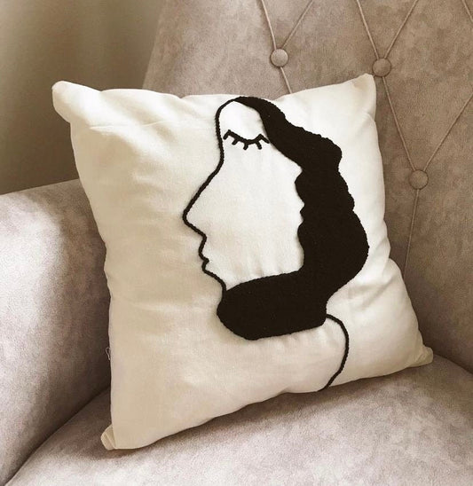 Punch Needle Pillow Case - Tufted Pillow Cover