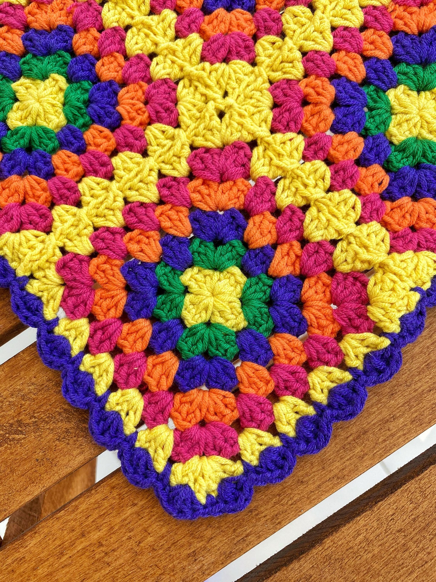 Granny Square Crochet Hair Bandana