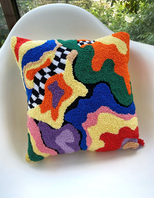 Punch Needle Pillow Case - Tufted Pillow Cover