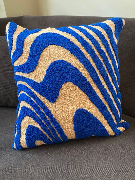 Punch Needle Pillow Case Groovy - Tufted Pillow Cover