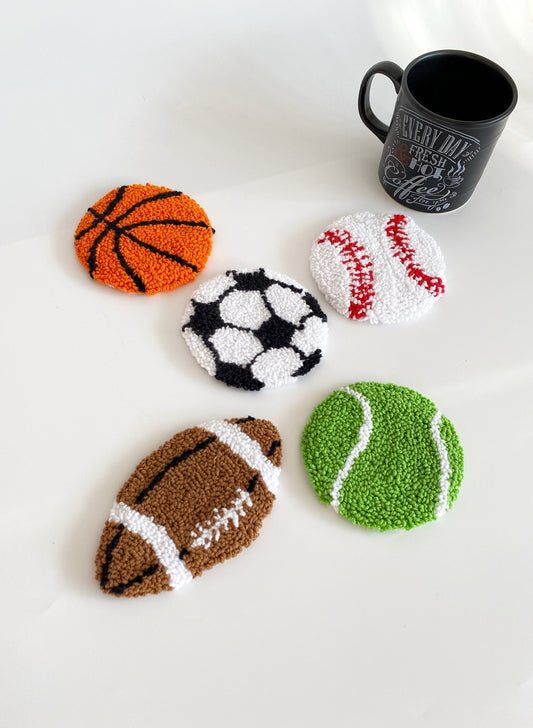 Punch Needle Sport Team Customised Coasters