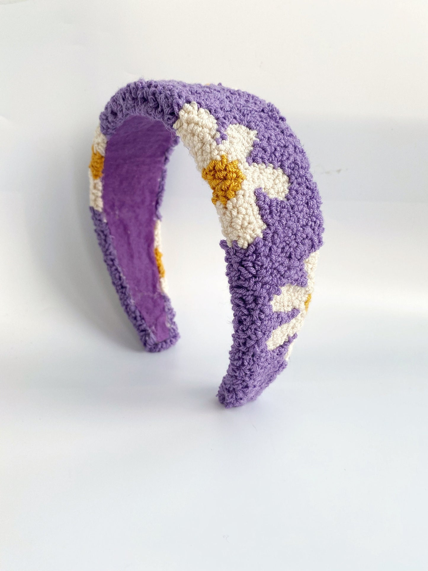 Hand Tufted Punch Needle Tiara