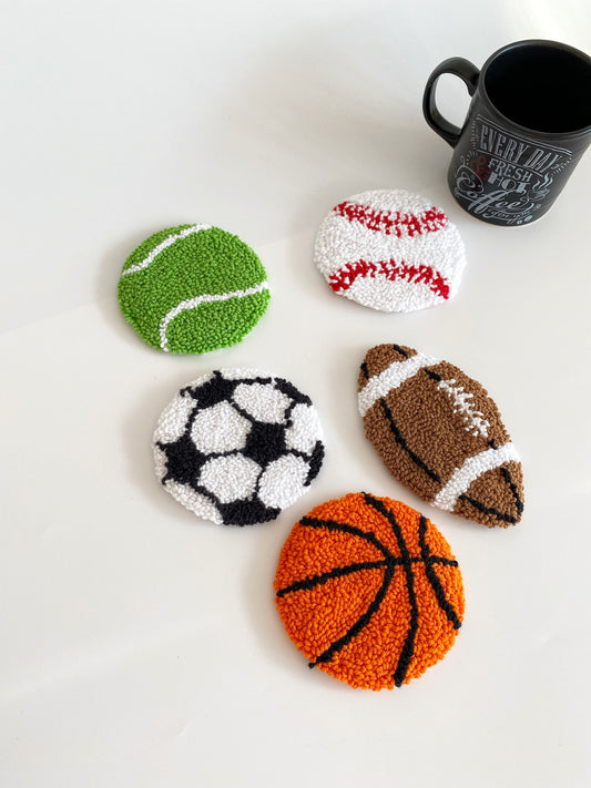 Punch Needle Sport Team Customised Coasters