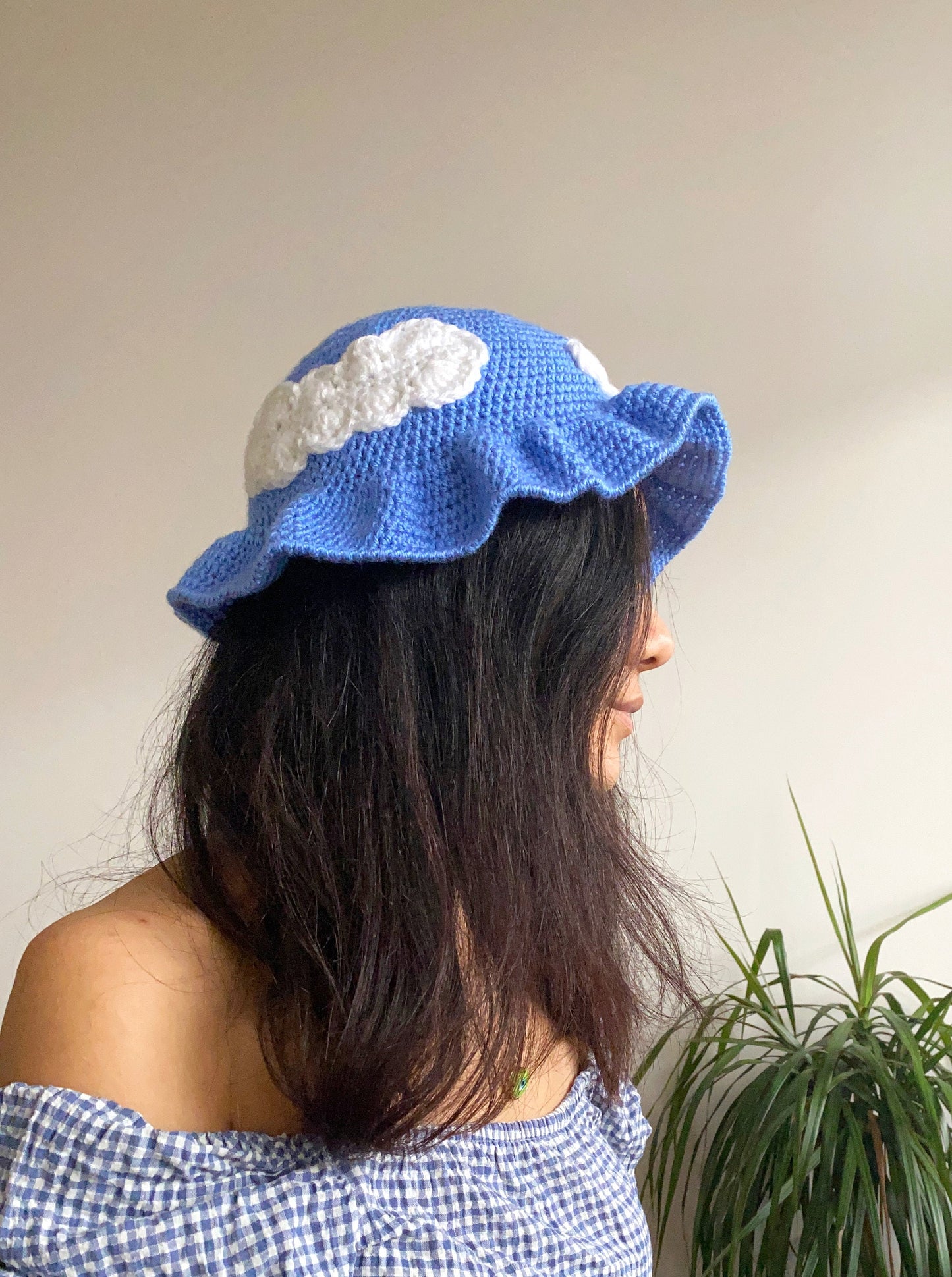 Crochet Cloud Bucket Hat