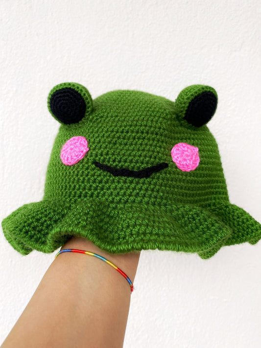 Crochet Frog Bucket Hat