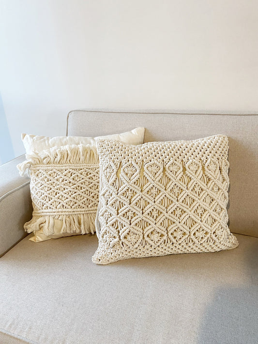 Handmade Macrame Pillow Set
