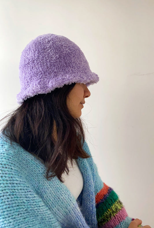 Crochet Fluffy Bucket Hat