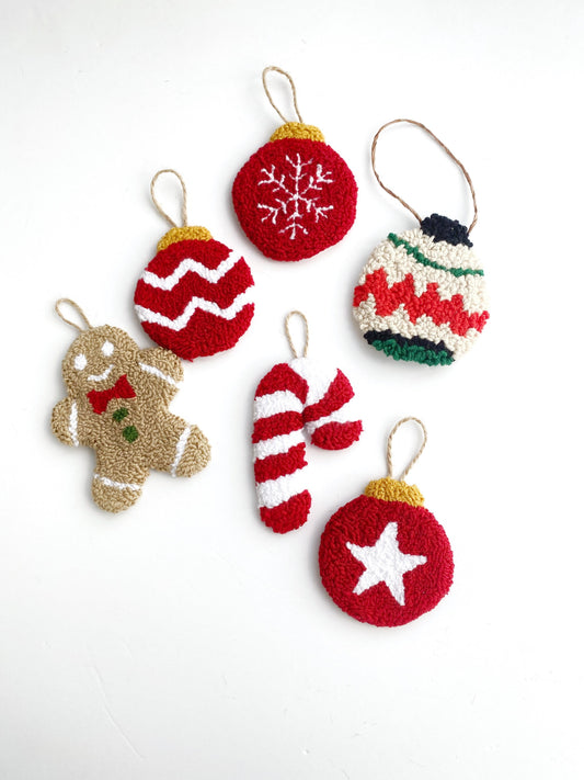 Tufted Christmas Tree Ornaments,Merry Xmas Pendants,Christmas Tree Accents,Christmas Spirit Interior,Xmas Tree Toppings Hanging Jingle Bell