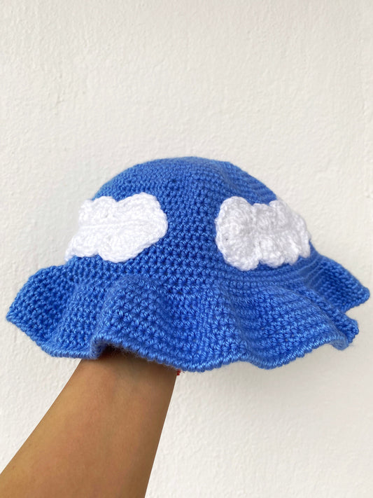 Crochet Cloud Bucket Hat