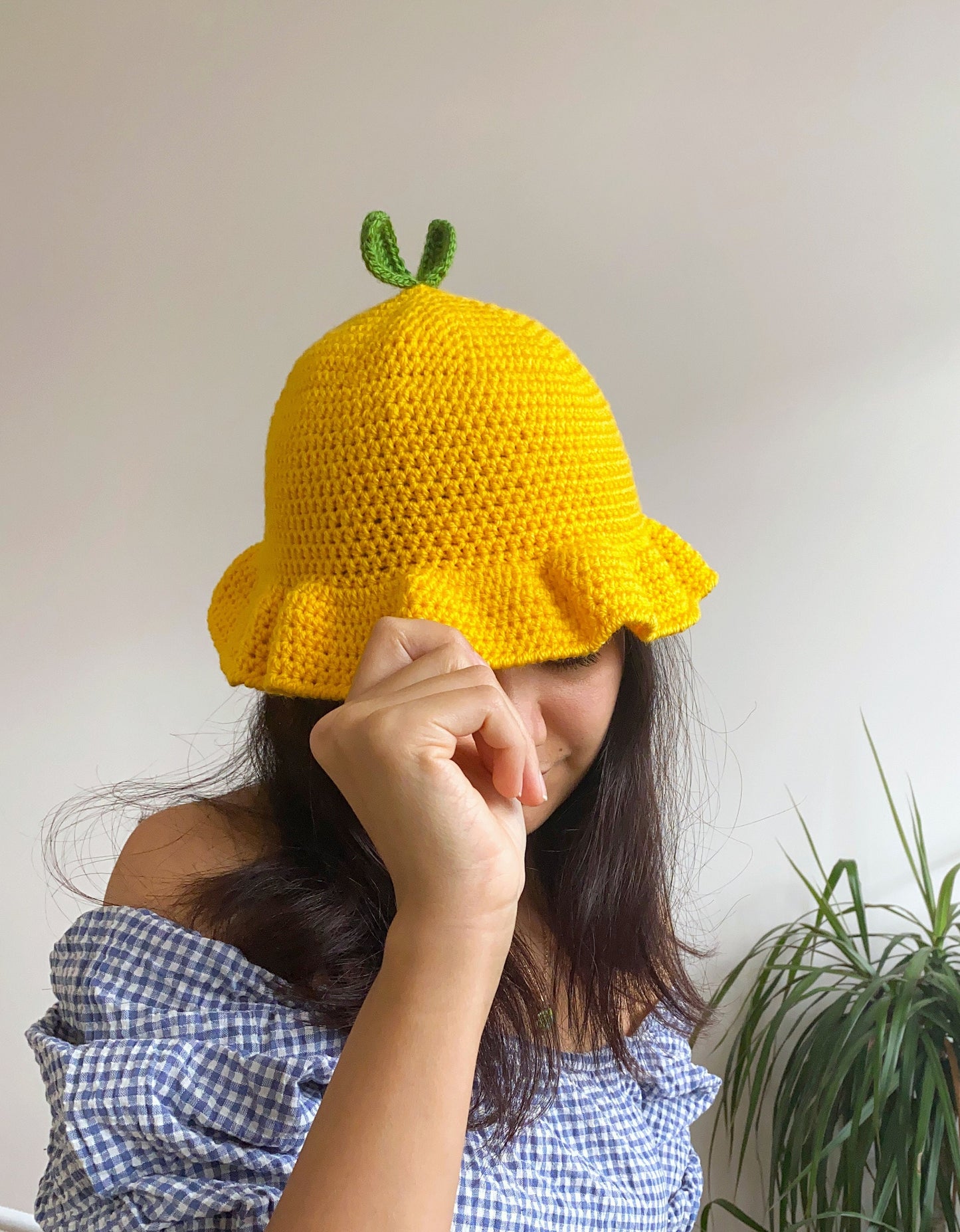 Crochet Lemon Bucket Hat