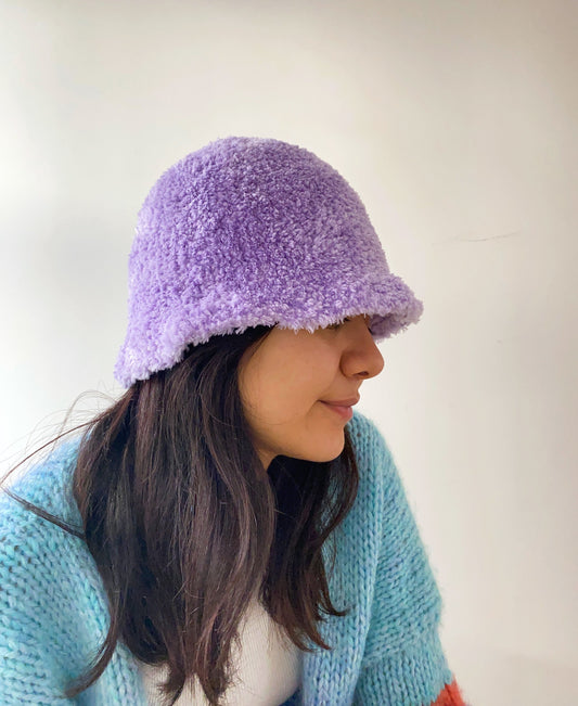 Crochet Fluffy Bucket Hat