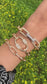 Cuban Link Chain Bracelet • Crystal Layering Bracelet • Paperclip Chain