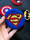 Superman Punch Needle Car Coasters