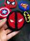 Captain America Punch Needle Car Coasters