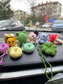 Handmade Crochet Teddy Bear Car Mirror Charm