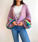 Hand Knit Mohair Wool Cardigan