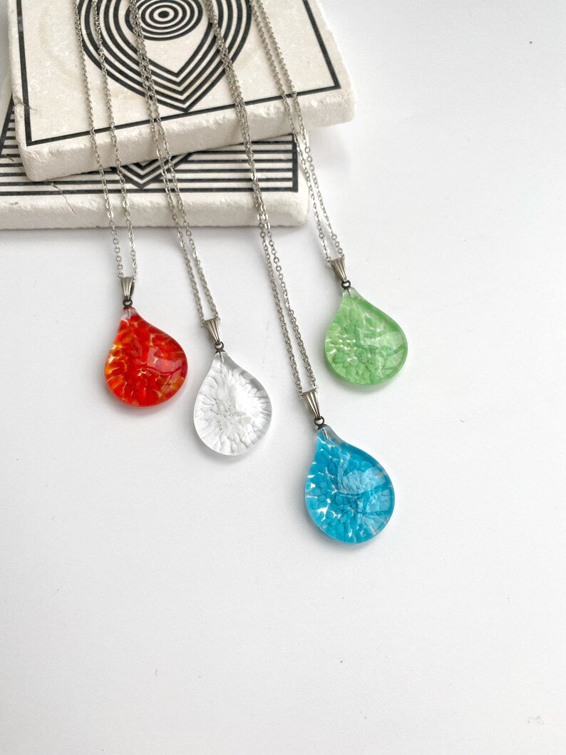 Aqua Leaf Murano Glass Necklace Set · How To Make A Glass Pendant · Jewelry  Making on Cut Out + Keep